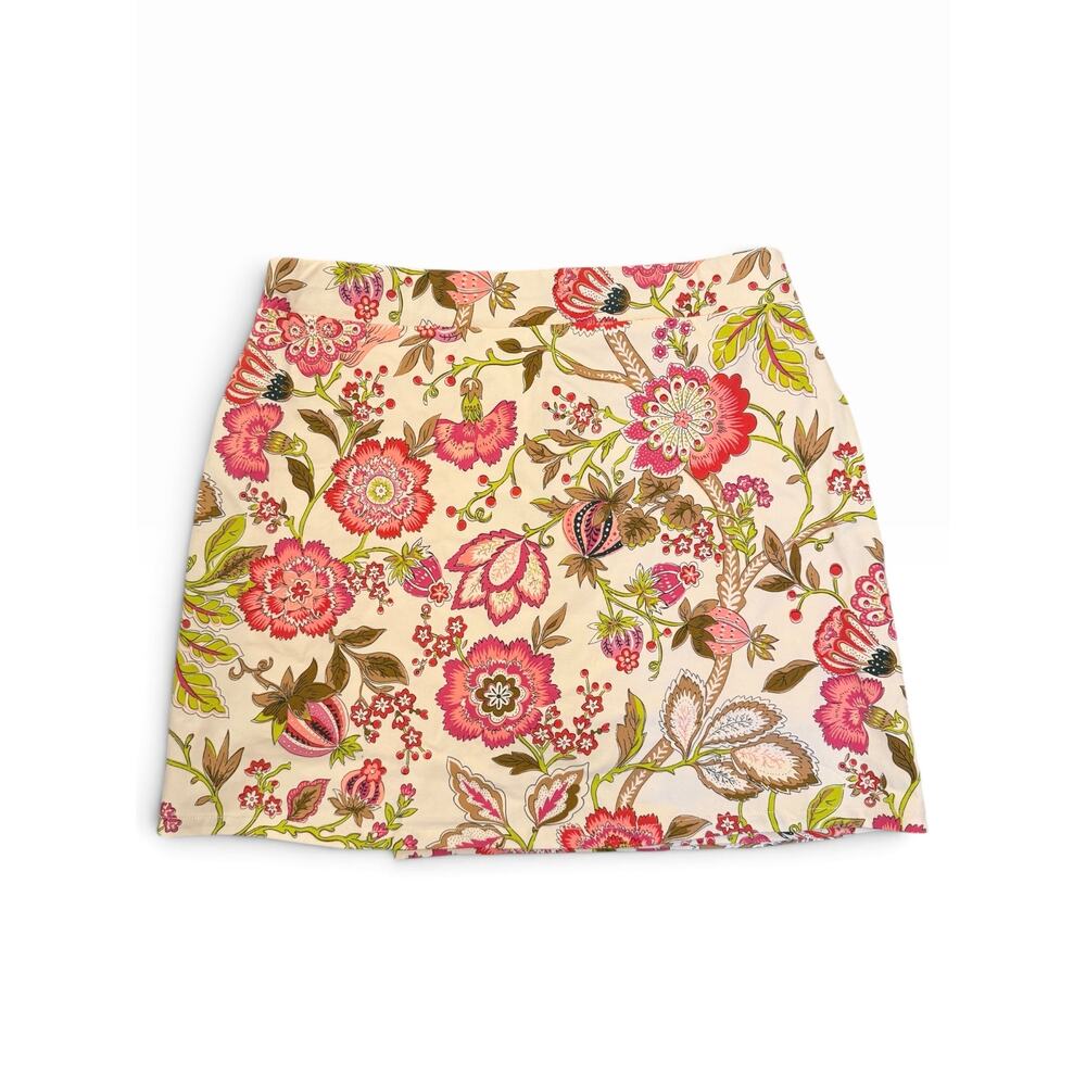 Spartina 449 Floral Skort Women’s XL Pink Green Botanical Resort Golf - Picture 2 of 9